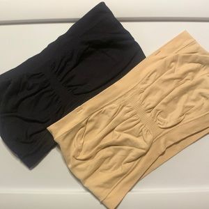 La Leche League strapless Nursing Bras- (Nude & Black) for nursing or pumping